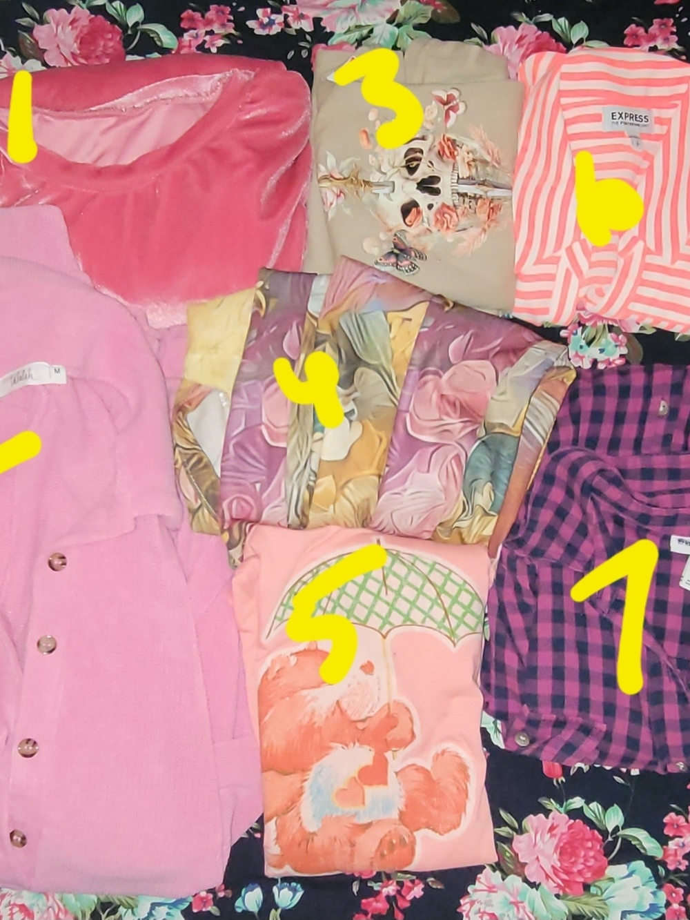 Mixed Women's Tops Lot — Pink, Coral, Purple, Beige